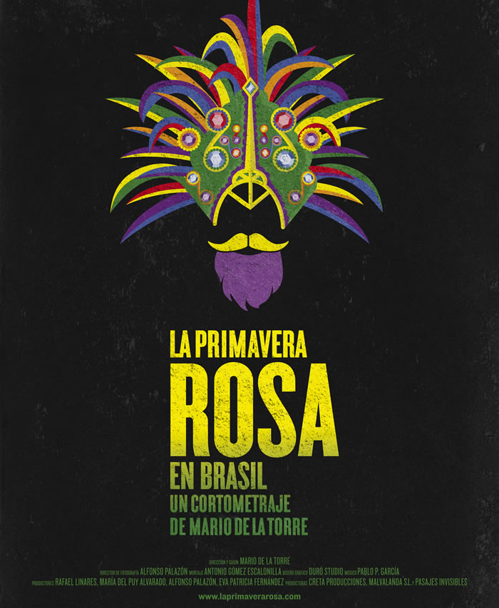 Cartel del documental La primavera rosa en Brasil