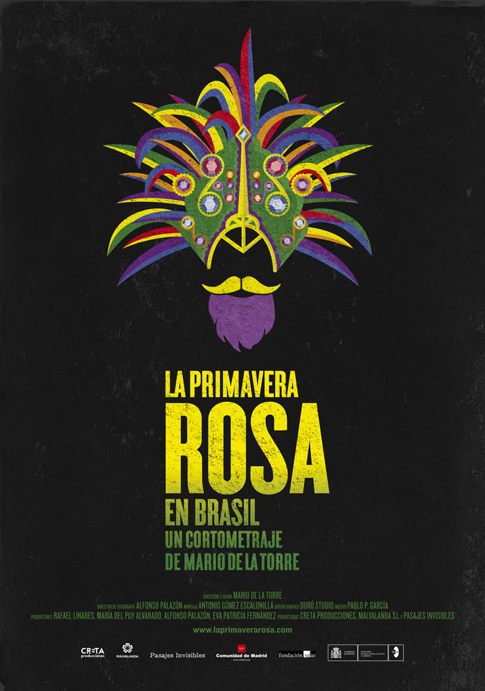 Cartel del documental La primavera rosa en Brasil