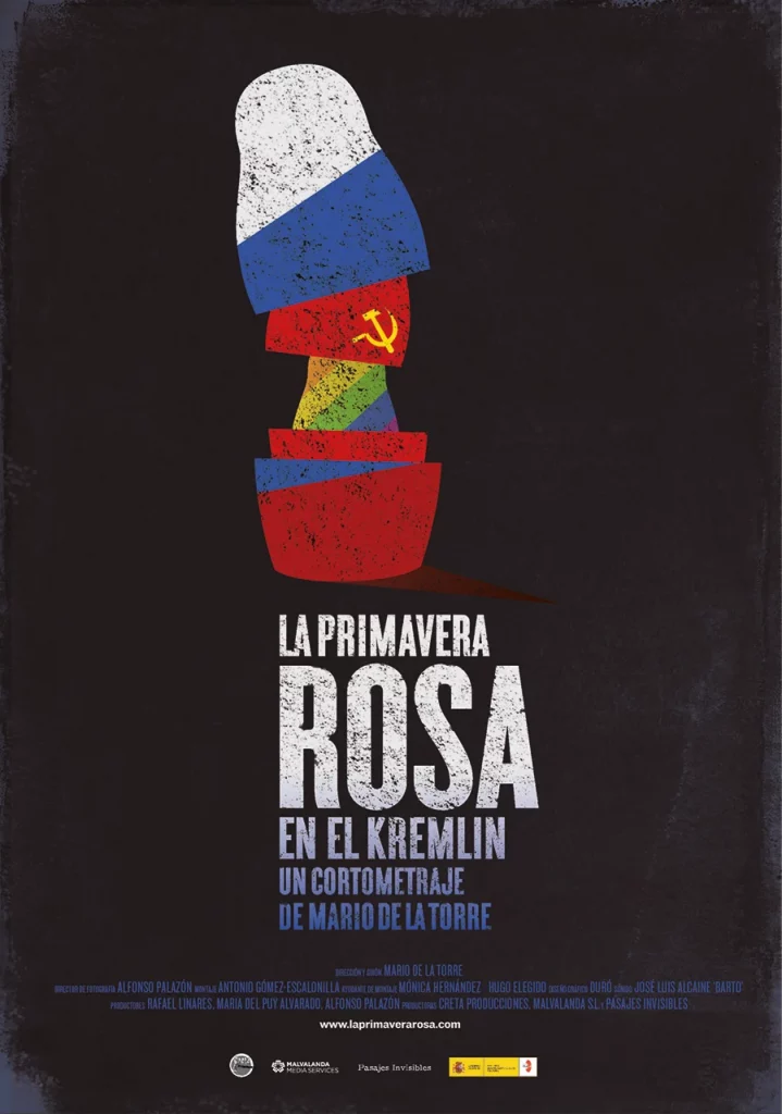Cartel del documental La Primavera Rosa en el Kremlin